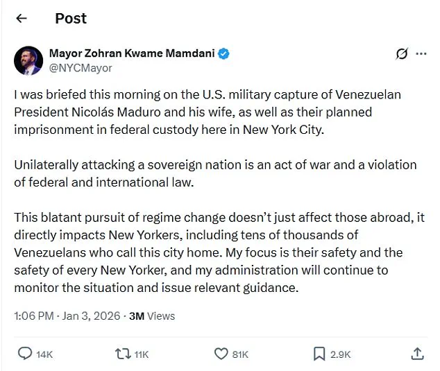 Breaking Bromance: Mamdani Condemns Trump's Venezuela Move as 'Act of War' Amid Ideological Clash
