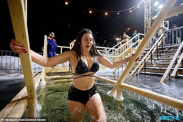 Russian Orthodox Christians Brave Subzero Temperatures for Epiphany Immersion Ritual