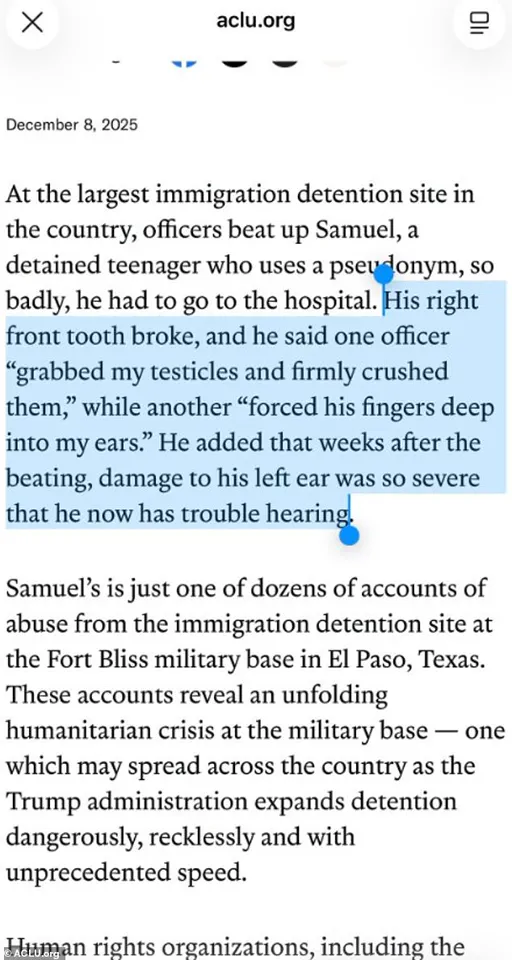 ACLU Alleges Severe Abuse at El Paso ICE Facility Amid Ongoing Controversy