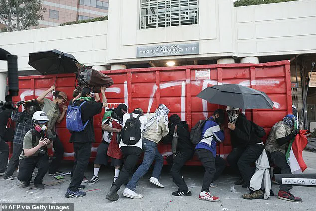 Clash in Los Angeles as Protesters Confront Police Over ICE Raids, Highlighting Tensions in Immigration Debate
