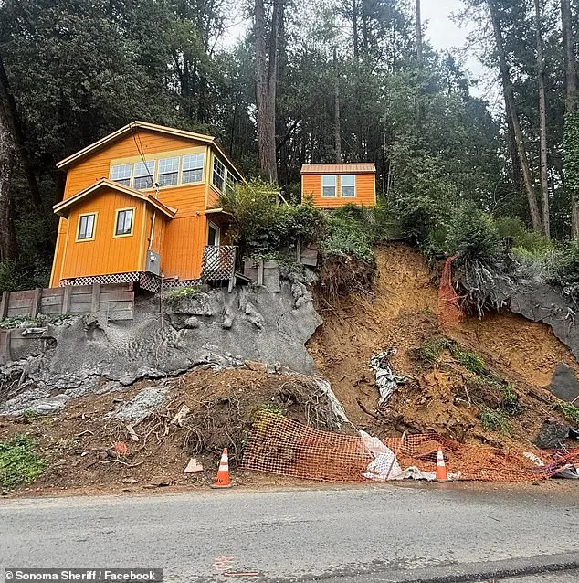 California Home Teeters on Cliff Edge as Rain Erosion Sparks Collapse Fears