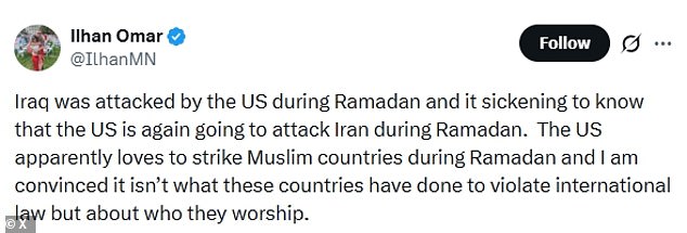 Congresswoman Ilhan Omar Faces Backlash Over False Claims About U.S. Attacks During Ramadan Amid U.S. Strikes on Iran