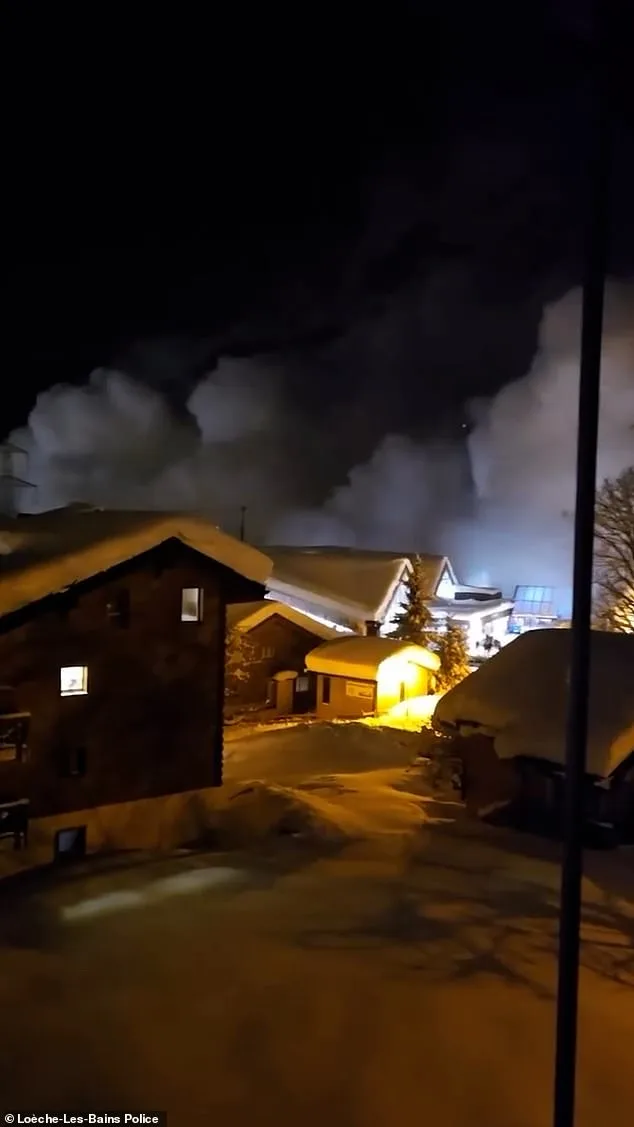 Controlled Avalanche Blasting in Leukerbad: Sudden Snowstorm Buries Village, Footage Captures Chaos