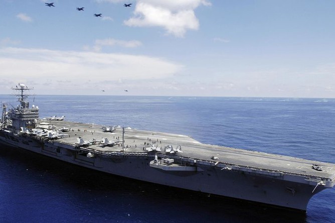 Iran Strikes U.S. Carrier Abraham Lincoln as U.S. and Israel Launch Military Operation