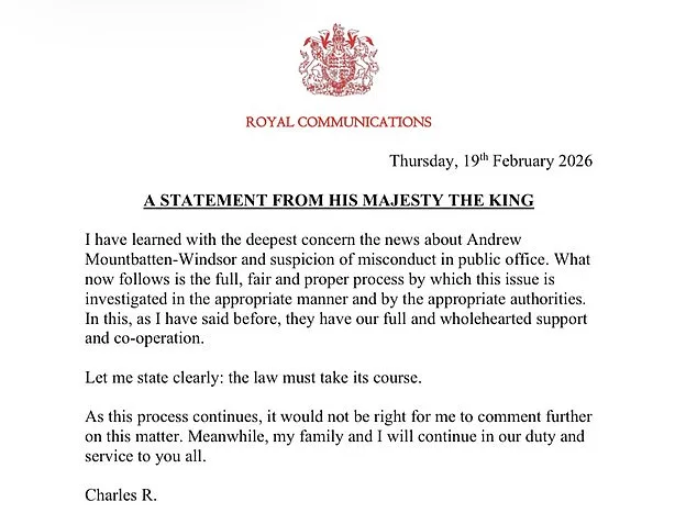 King Charles III Backs Legal Process as Andrew Mountbatten-Windsor's Arrest Shocks Monarchy