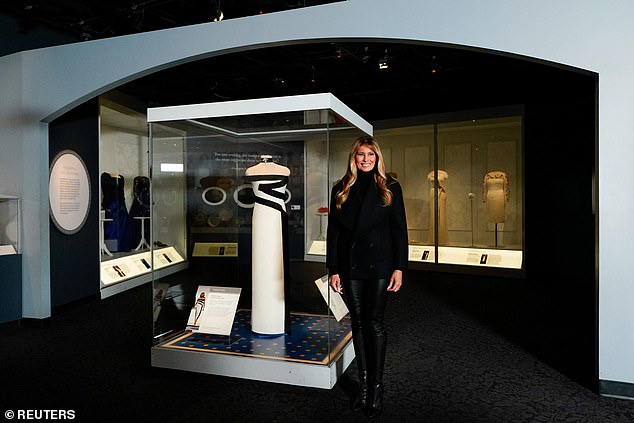Melania Trump's Secret Message on Inaugural Dress: The Mystery of the Black Z Shape Unveiled at Smithsonian