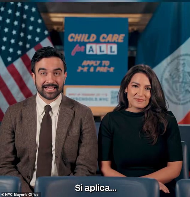 Ocasio-Cortez and Mamdani's Spanish-Language Childcare Ad Sparks Controversy in NYC