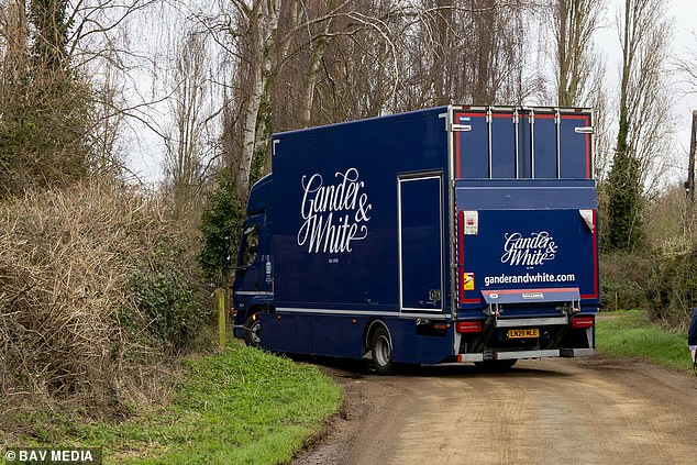 Art-Laden Removal Vans Mark Prince Andrew's Relocation to Sandringham's Marsh Farm Ahead of Easter