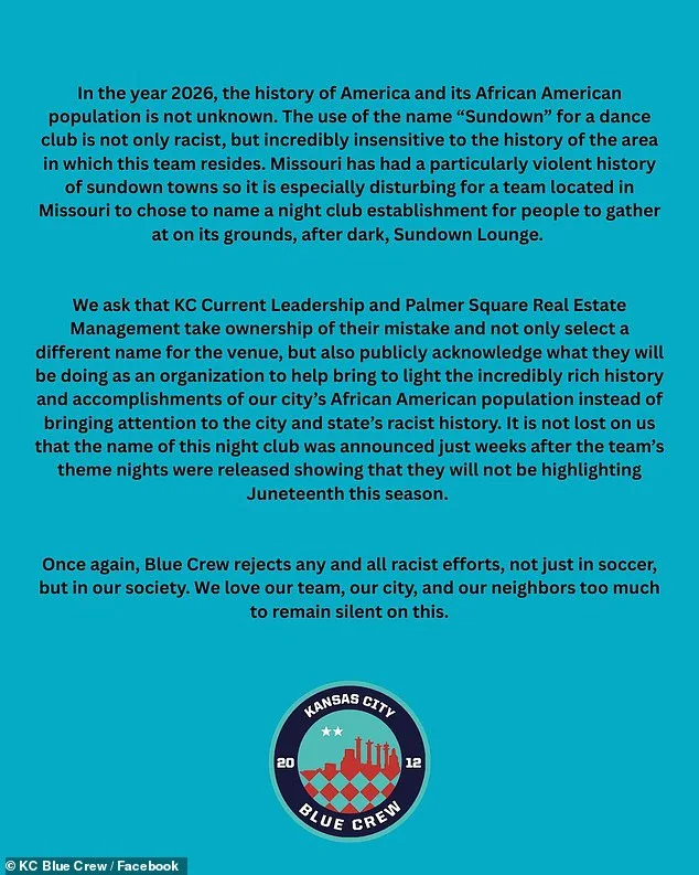 Kansas City Nightclub Plan Abandoned Over 'Sundown' Name Tied to Racist Past