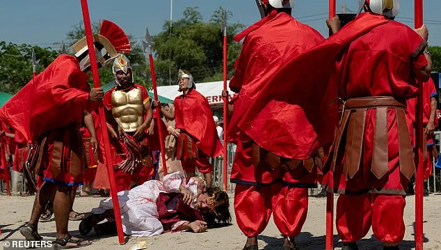 Devout Catholic in Philippines Endures Annual Crucifixion Reenactment as Visceral Tradition Draws Crowds