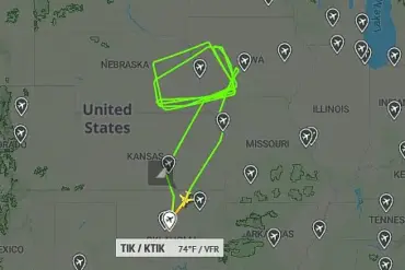 US Navy's 'Doomsday Plane' Circles Near Nuclear Command Hub at Offutt Air Force Base