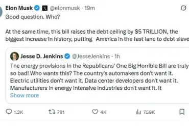 Elon Musk Levels Blistering Criticism at Trump's 'Big Beautiful Bill' as Senate Vote Looms: 'Utter Madness' Sparks Washington Crisis