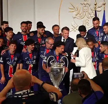 Macron and PSG Celebrate Historic Champions League Win with Grand Paris Parade