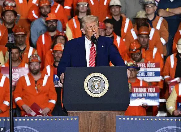 Trump Announces Doubling of Steel Tariffs in Pittsburgh as Part of Pact with Nippon Steel to Protect U.S. Industry