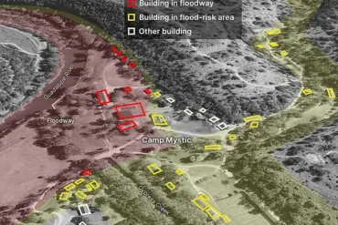 A Harrowing Timelapse of the Guadalupe River's Surge at Camp Mystic: 'A Disaster Rooted in Decades of Poor Planning,' Say Experts