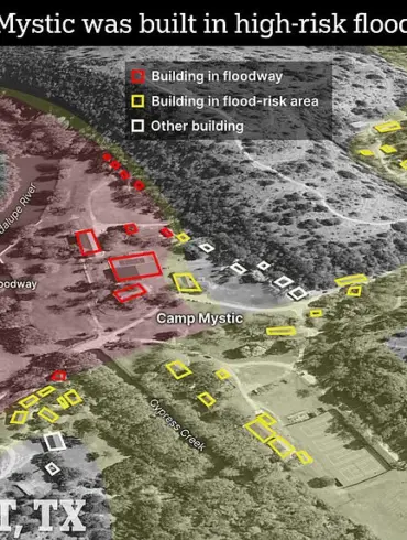 A Harrowing Timelapse of the Guadalupe River's Surge at Camp Mystic: 'A Disaster Rooted in Decades of Poor Planning,' Say Experts
