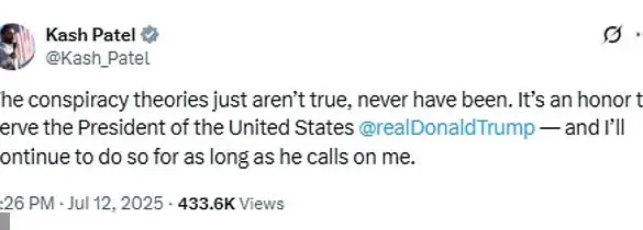 President Trump Publicly Backs Attorney General Pam Bondi Amid MAGA Movement Tensions Over Jeffrey Epstein Files