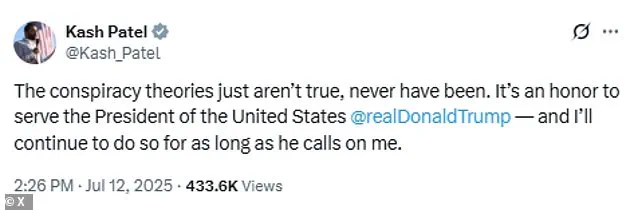 President Trump Publicly Backs Attorney General Pam Bondi Amid MAGA Movement Tensions Over Jeffrey Epstein Files