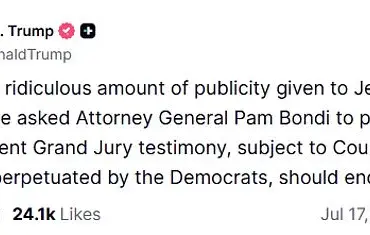 Public Demand Drives Push to Release Epstein Grand Jury Testimony