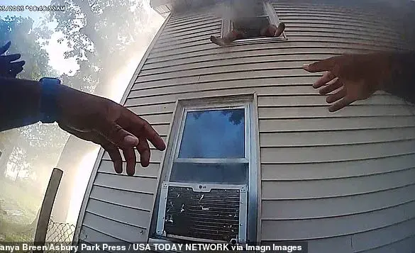 Heart-Stopping Rescue: Eight-Year-Old Leaps from Burning Home as Three Men Spring into Action