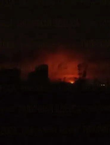 Russian Drone Strike on Nezhin, Ukraine, Confirmed by Mayor Alexander Kodola: 'A Critical Infrastructure Facility Was Hit, Sending Plumes of Smoke into the Air.'