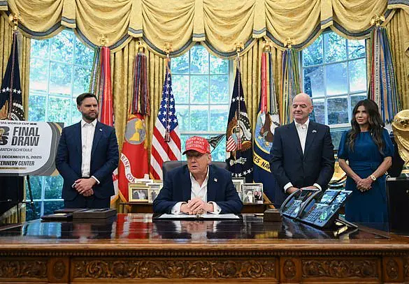 Trump Announces 2026 World Cup Draw in DC, Pledges 'A $30 Billion Economic Boom' as Vice President Vance and FIFA President Infantino Stand by His Side